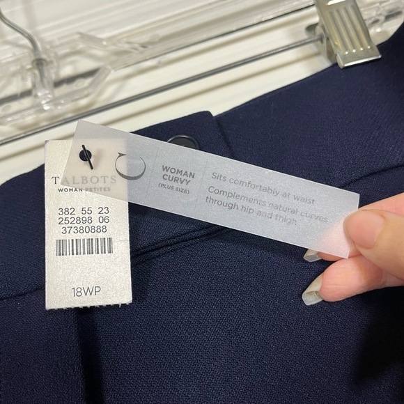 Talbots Womens Dress Pants 18WP Curvy Stretch Plus Size Double Button Career - Picture 4 of 16